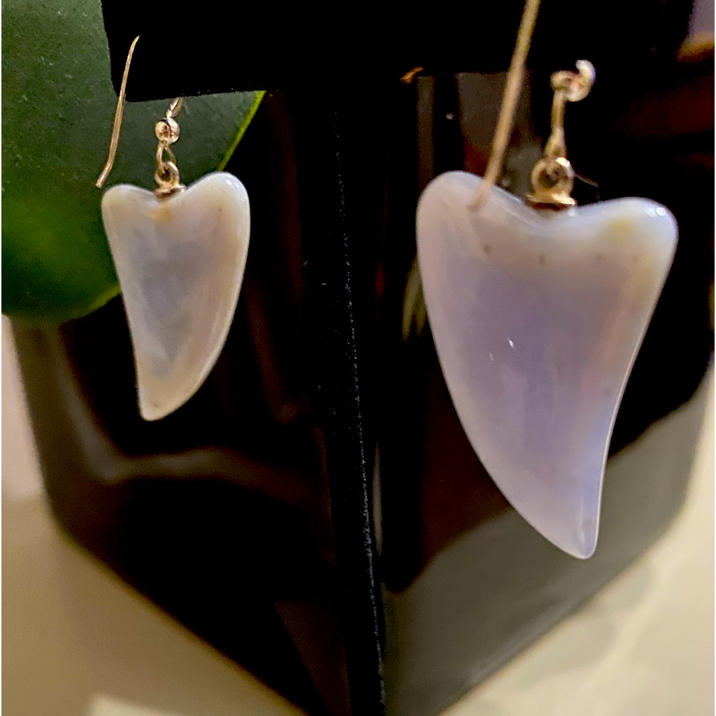 Jay King Silver Cashmere Blue Anhydrite Earrings 23$